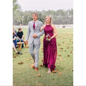 Floor Length Cabernet Gown🍷